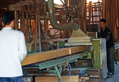 木材の選定、加工、乾燥