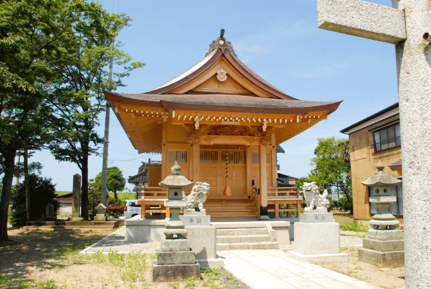 野中才諏訪神社再建工事