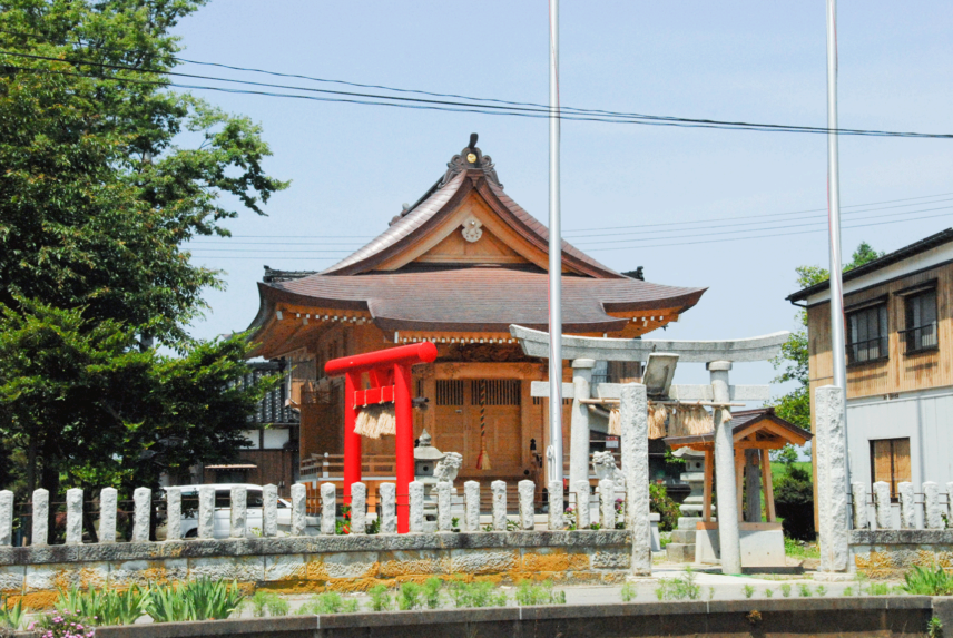野中才諏訪神社再建工事