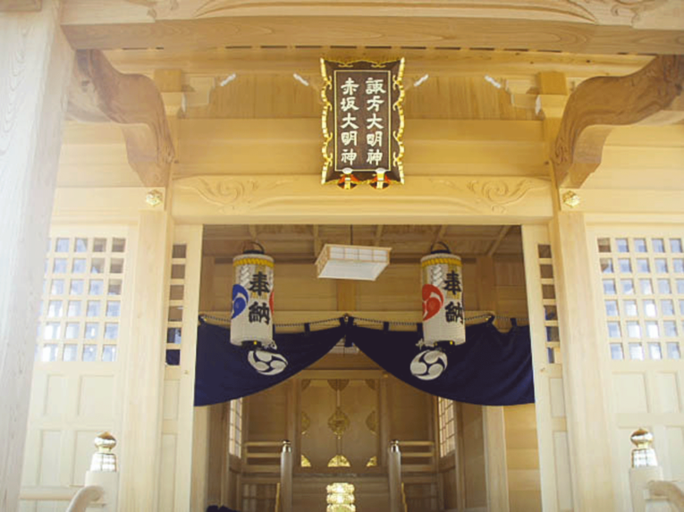 吉田下中野諏訪赤坂神社建設工事