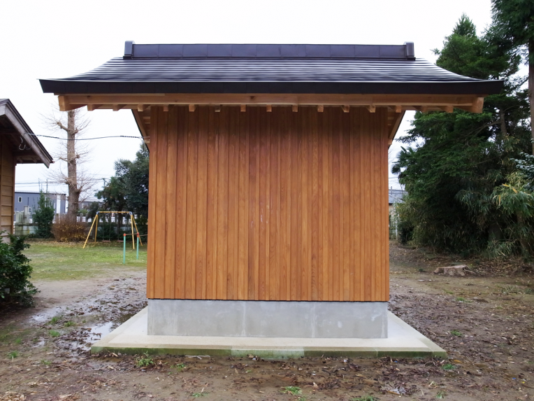 八幡社覆殿改築及び幣殿、拝殿  除却工事