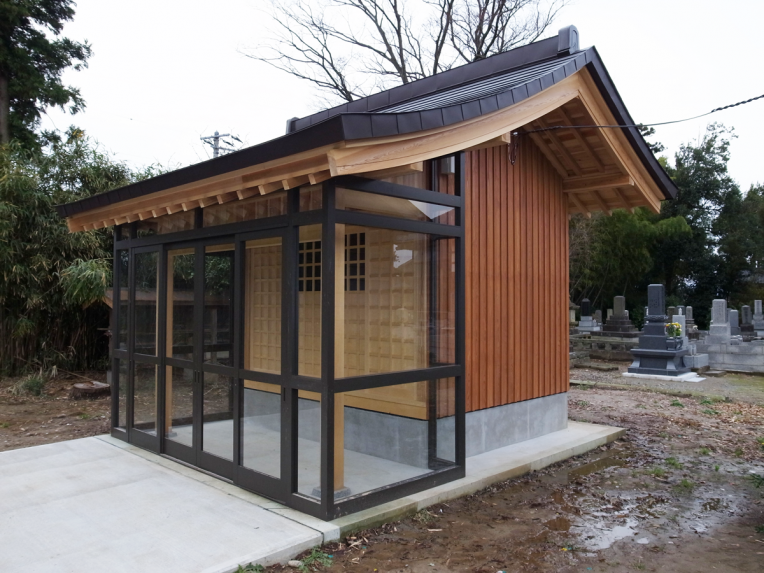 八幡社覆殿改築及び幣殿、拝殿  除却工事