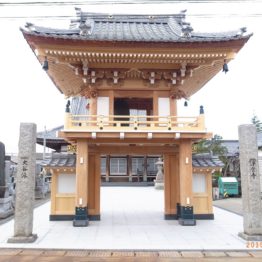 浄宮寺楼門建立工事