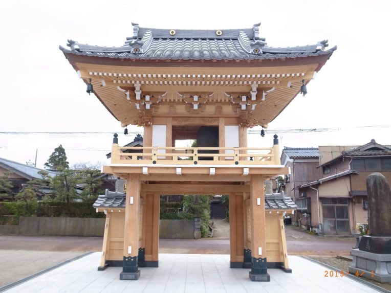 浄宮寺楼門建立工事