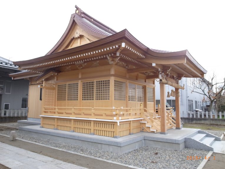 小池諏訪神社改築工事