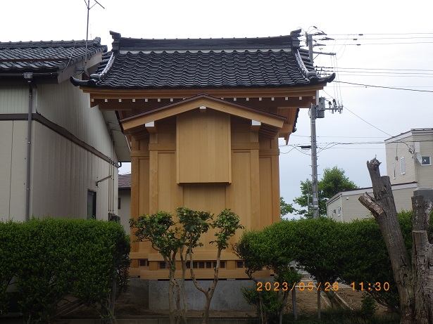 燕市中央通五の三自治会　稲荷神社改築工事